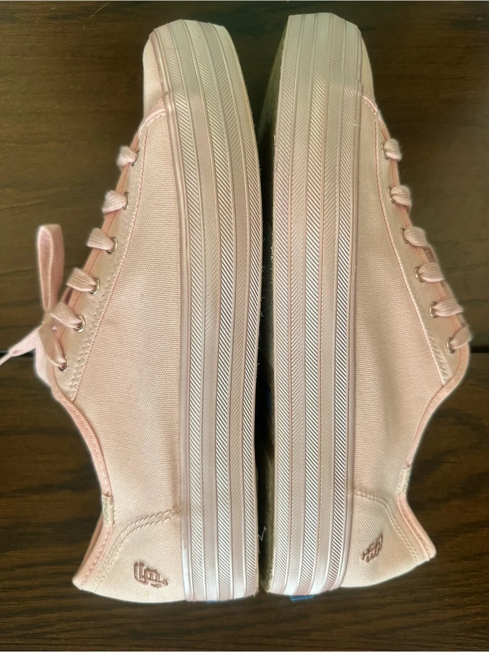 Keds Pink Low-Top Canvas Platform Sneakers 10M